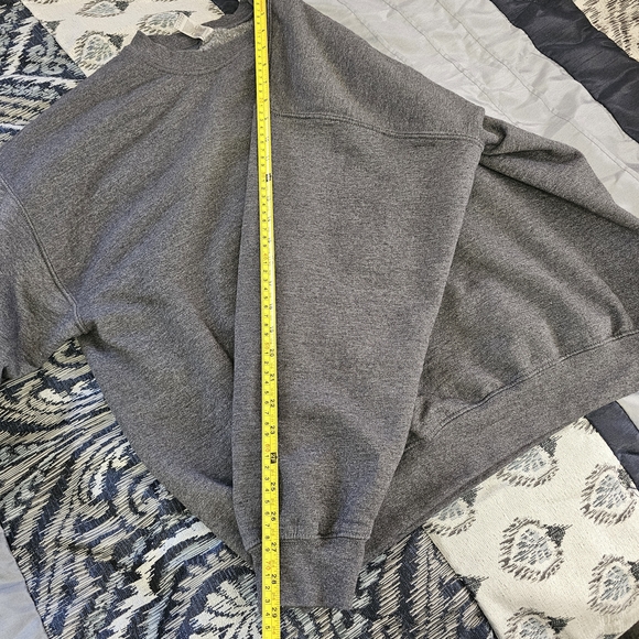 Gildan Heavy Blend Dog Dad Embroidered Gray Fleece Sweatshirt XL - Picture 8 of 15